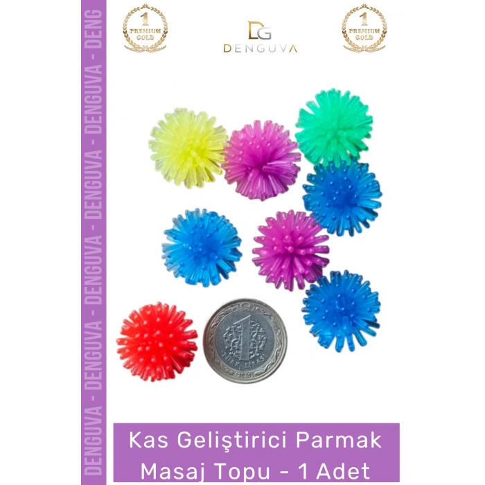 #MasajTopu Parmak El Egzersiz Rehabilitasyon Silikon Akupunktur Stres Giderici Masaj Topu - 1 Adet
