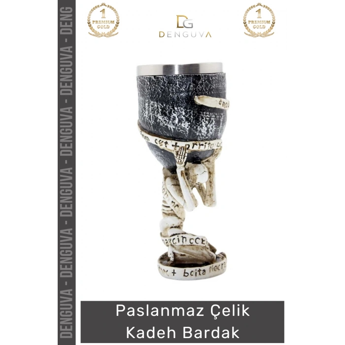 #Bardak Paslanmaz Şık Hediyelik Mat Modern Dayanıklı Estetik Lüks Çelik Kadeh Bardak 18*7 Cm