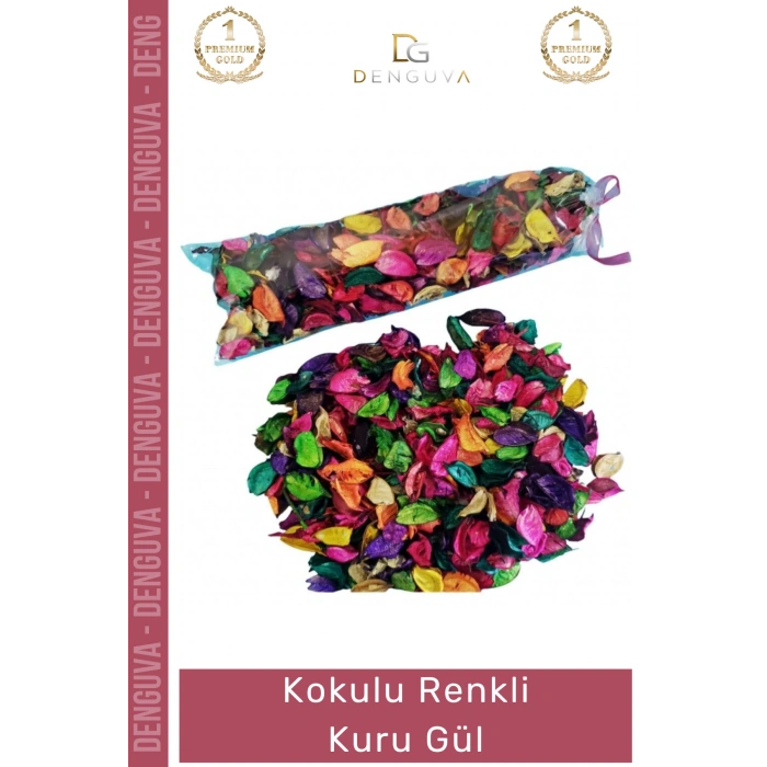 #GülKurusu Dekoratif Kokulu Süsleme Hediyelik Kutu Süsleme Malzemesi Doğal Renkli Kuru Gül 100 Gr