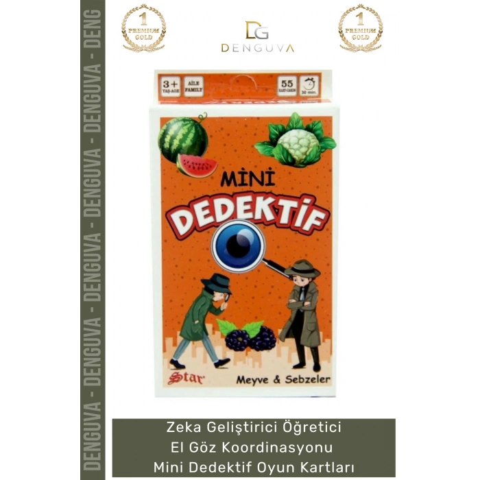#OyunKartı Dedektif Zeka Geliştirici Eğitici Dikkat Odaklı Hız Kartları Meyve Sebzeler Oyun Kartı