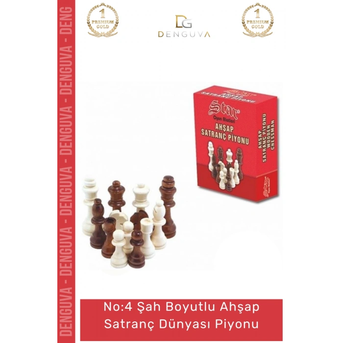 #SatrançPiyonu Eksik Takım Tamamlama Dayanıklı Estetik Şah Boyu No 4 Ahşap Satranç Dünyası Piyonu