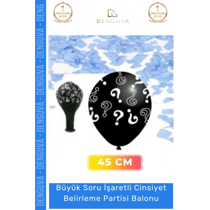 #BabyShower Büyük Balon Cinsiyet Belirleme Partisi Siyah Modern Şık Büyük Soru İşaretli Çocuk Baby Shower