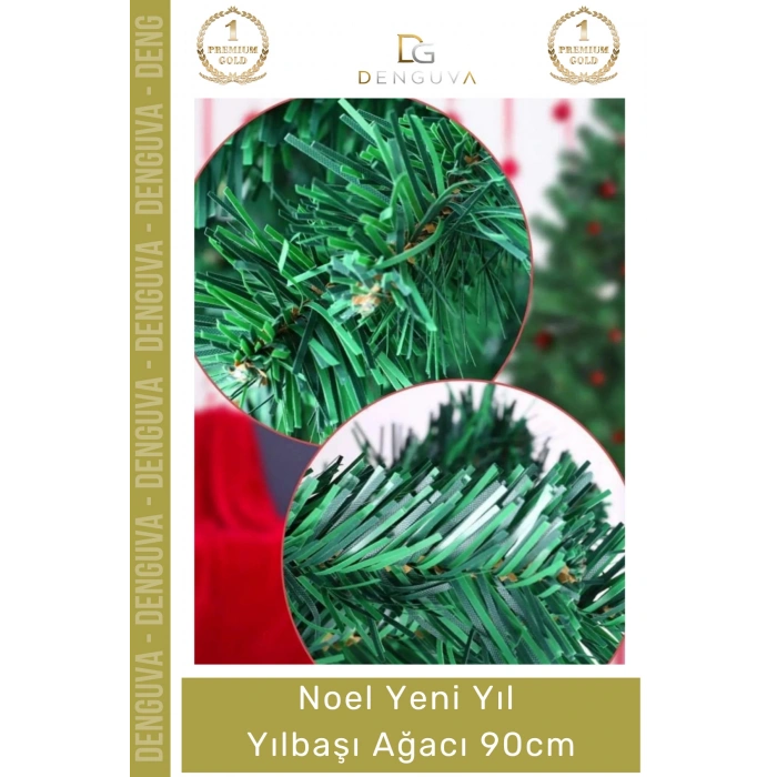 #YılbaşıAğacı Yılbaşı Çam Ağacı Sık Yapraklı Kaliteli Dekoratif Yeşil Ayaklı Yeni Yıl Noel Paket 90 Cm