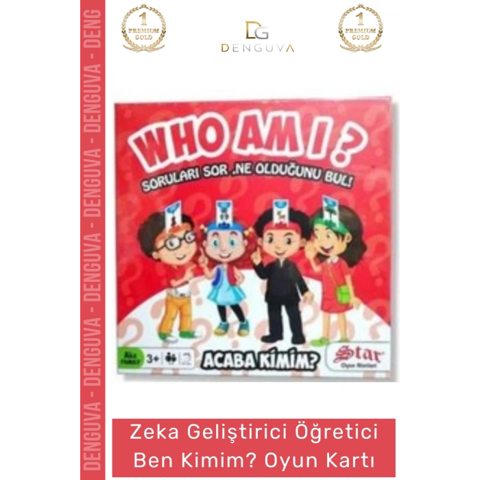 #KutuOyunu Tahmin Etme Eğitici Aile Zeka Oyunu Dikkat Geliştirici Who Am I Acaba Kimim ? Mini Kart
