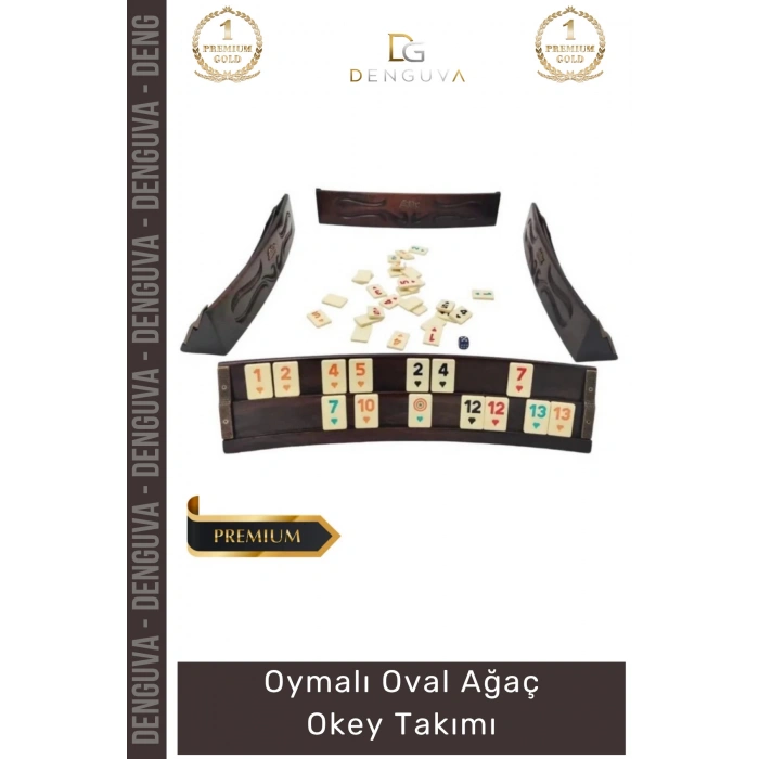 #OkeyTakımı El İşçiliği Masif Ahşap Lüks Tasarım Kaliteli Şık Ağaç Oymalı Oval Ağaç Okey Takımı