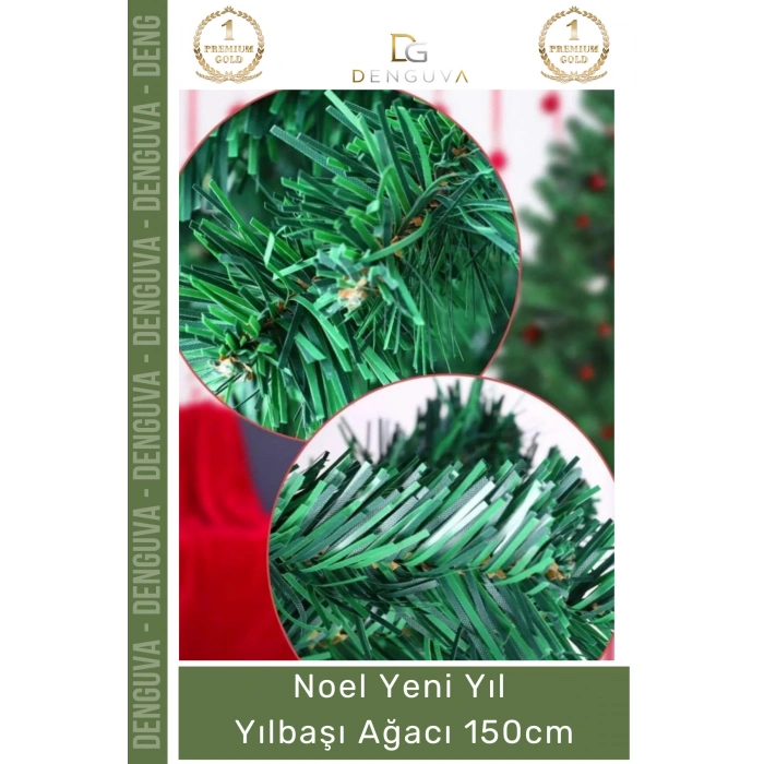 #YılbaşıAğacı Kaliteli Dekoratif Lüks Yılbaşı Çam Ağacı Sık Yapraklı Yeşil Noel Paket 150 Cm 240 Dal