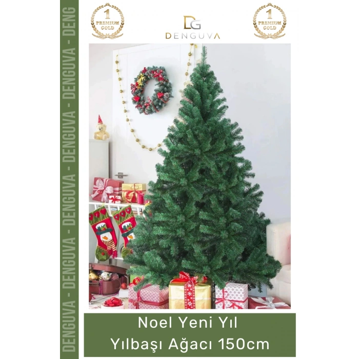 #YılbaşıAğacı Kaliteli Dekoratif Lüks Yılbaşı Çam Ağacı Sık Yapraklı Yeşil Noel Paket 150 Cm 240 Dal