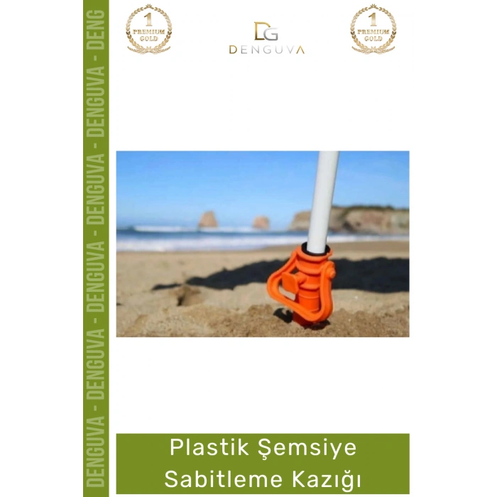 #Kazık Plaj Bahçe Kamp Spiral Toprak Zemin Tutucu Aparatı Dayanıklı Plastik Şemsiye Sabitleme Kazığı