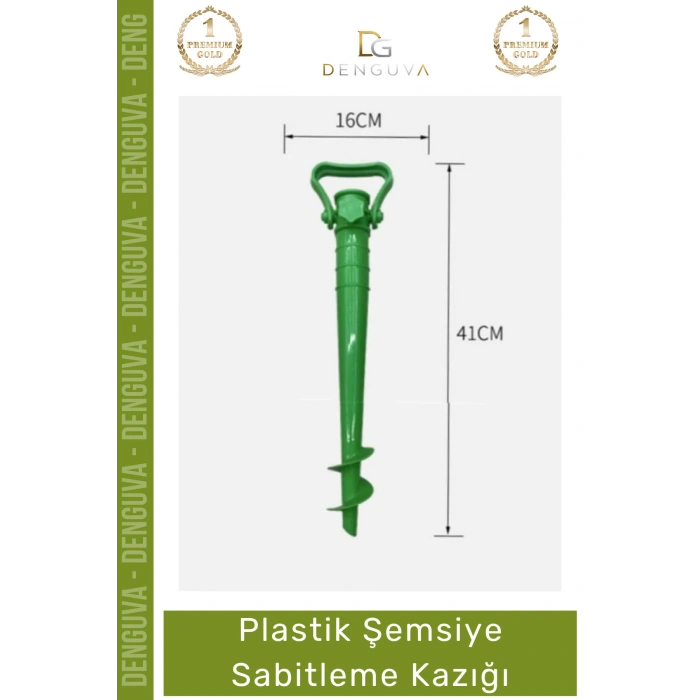 #Kazık Plaj Bahçe Kamp Spiral Toprak Zemin Tutucu Aparatı Dayanıklı Plastik Şemsiye Sabitleme Kazığı