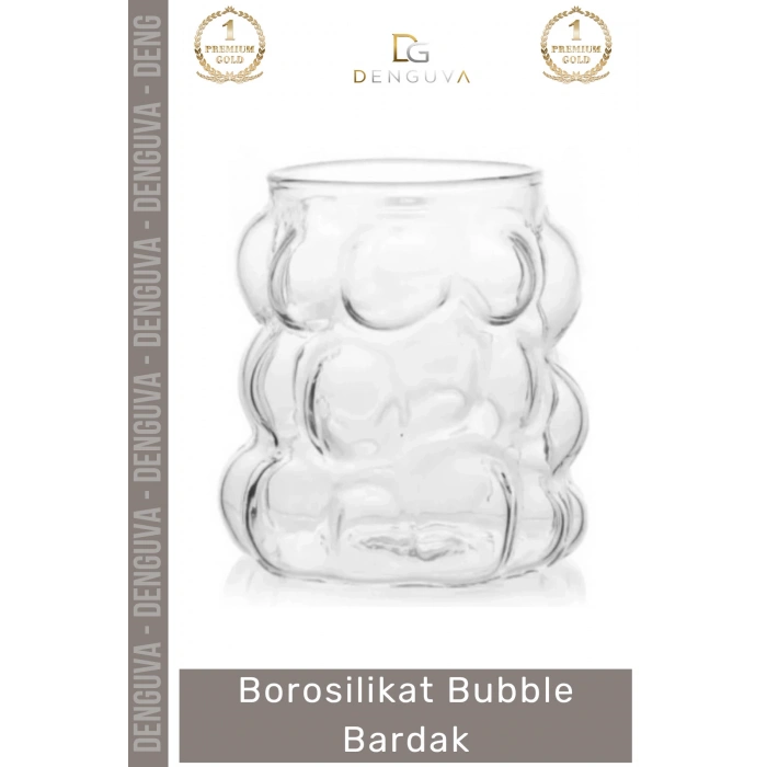#Bardak Isıya Dirençli Şeffaf İnce Tasarım Çay Kahve Sunum Dayanıklı Borosilikat Bubble Bardak