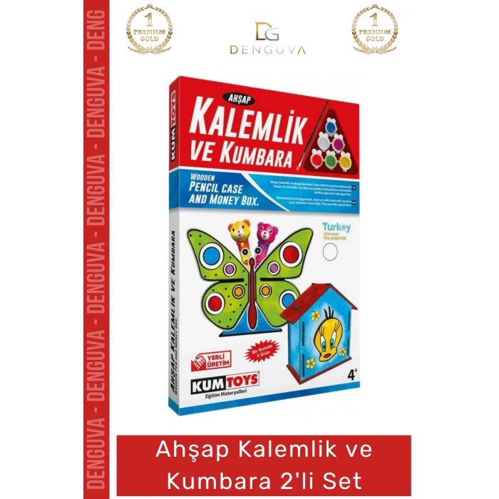 #MdfBoyama Ahşap MDF Lazer Kesim Eğitici Set Çocuk Aktivite Eğlenceli Hobi Kalemlik Kumbara Boyama