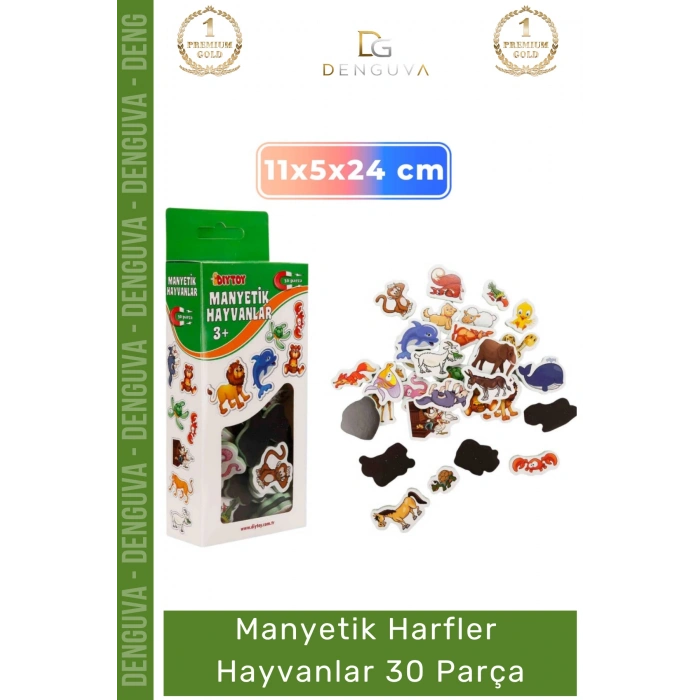 #MıknatıslıFigür Eğitici Mıknatıslı Oyuncak Figür Buzdolabı Magneti Zeka Manyetik Hayvanlar 30 Parça