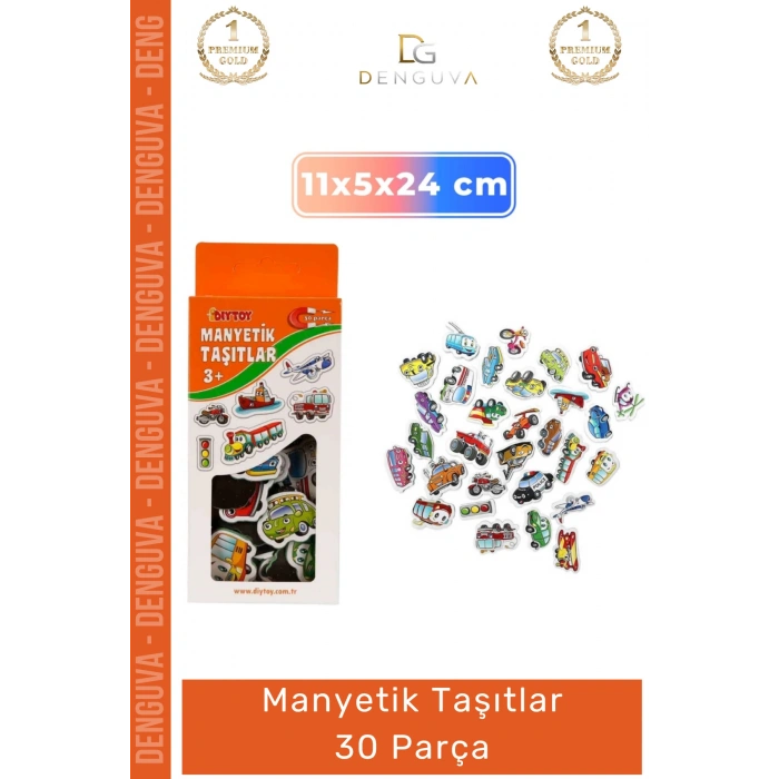#MıknatıslıTaşıtlar Eğitici Oyuncak Mıknatıslı Araçlar Seti Buzdolabı Magneti Gelişim Manyetik Taşıtlar 30 P