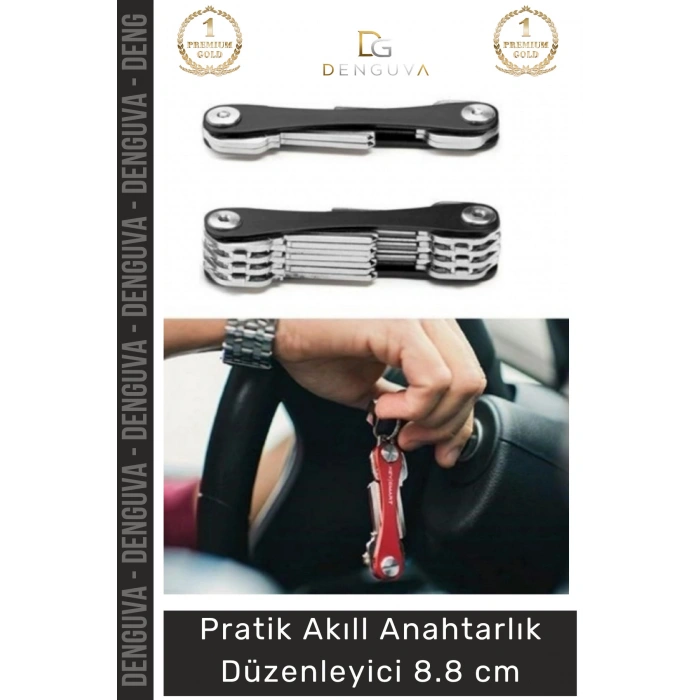 #AnahtarlıkDüzenleyici Dayanıklı Alüminyum Gövde Paslanmaz Çelik Pratik Kompakt Akıllı Anahtarlık Düzenleyici
