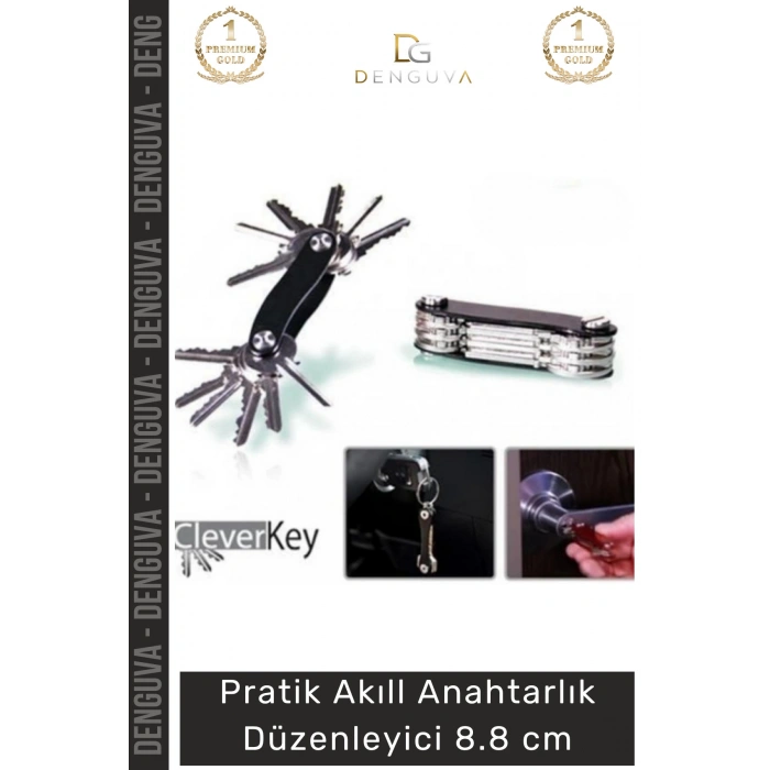 #AnahtarlıkDüzenleyici Dayanıklı Alüminyum Gövde Paslanmaz Çelik Pratik Kompakt Akıllı Anahtarlık Düzenleyici