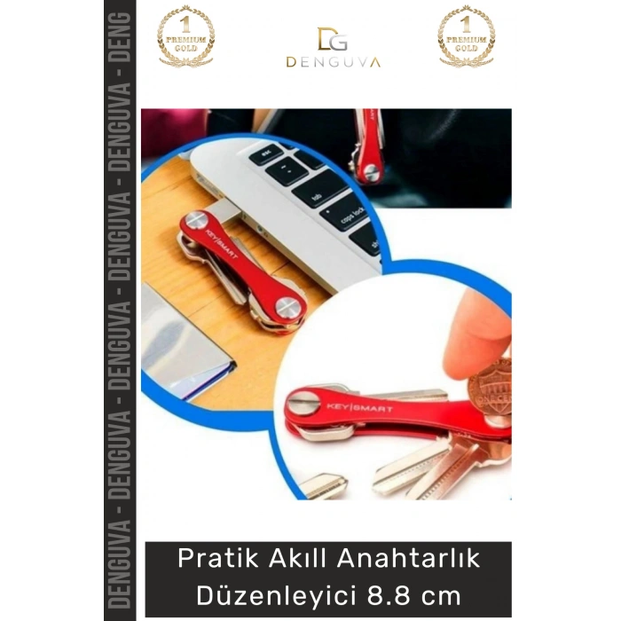 #AnahtarlıkDüzenleyici Dayanıklı Alüminyum Gövde Paslanmaz Çelik Pratik Kompakt Akıllı Anahtarlık Düzenleyici