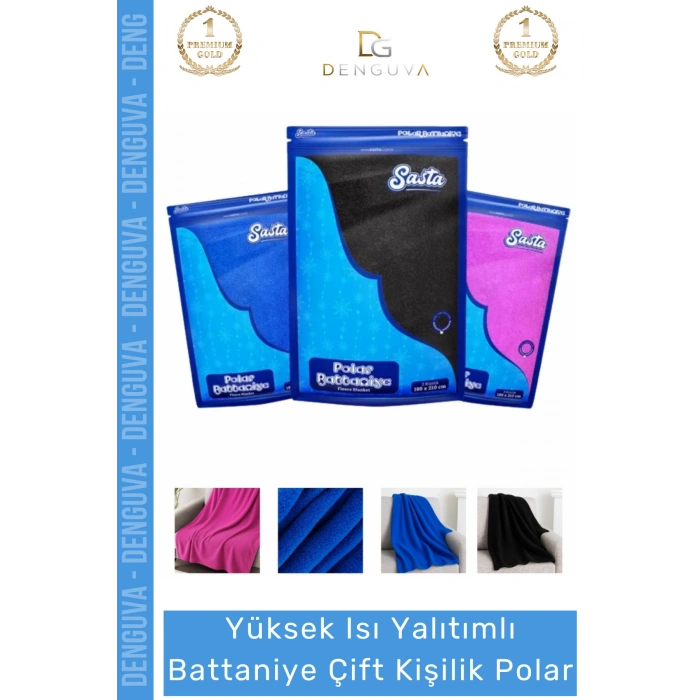 #Polar 180x210 cm Yumuşak Kaliteli Sıcak Tutan Kışlık Termal Lüks Battaniye Çift Kişilik Polar