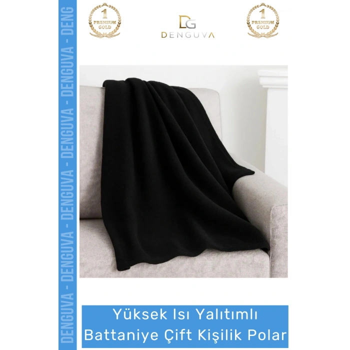 #Polar 180x210 cm Yumuşak Kaliteli Sıcak Tutan Kışlık Termal Lüks Battaniye Çift Kişilik Polar
