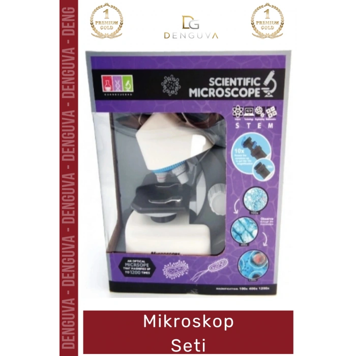 #Mikroskop 1200X Büyütme Profesyonel Bilimsel Eğitim Taşınabilir LED Aydınlatma Stem Mikroskop Seti