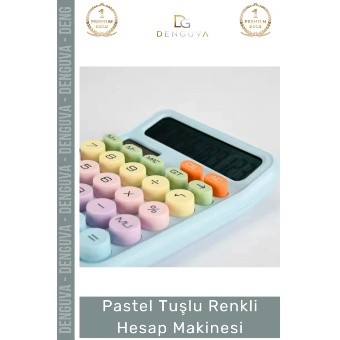 #HesapMakinesi Estetik Pastel Ergonomik Ofis Okul Fonksiyonel Büyük Ekran Tuşlu Renkli Hesap Makinesi
