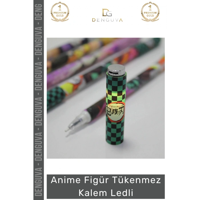#Kalem Anime Işıklı Hediye Koleksiyonluk Ofis Okul Kırtasiye Ergonomik Figür Tükenmez Kalem Ledli