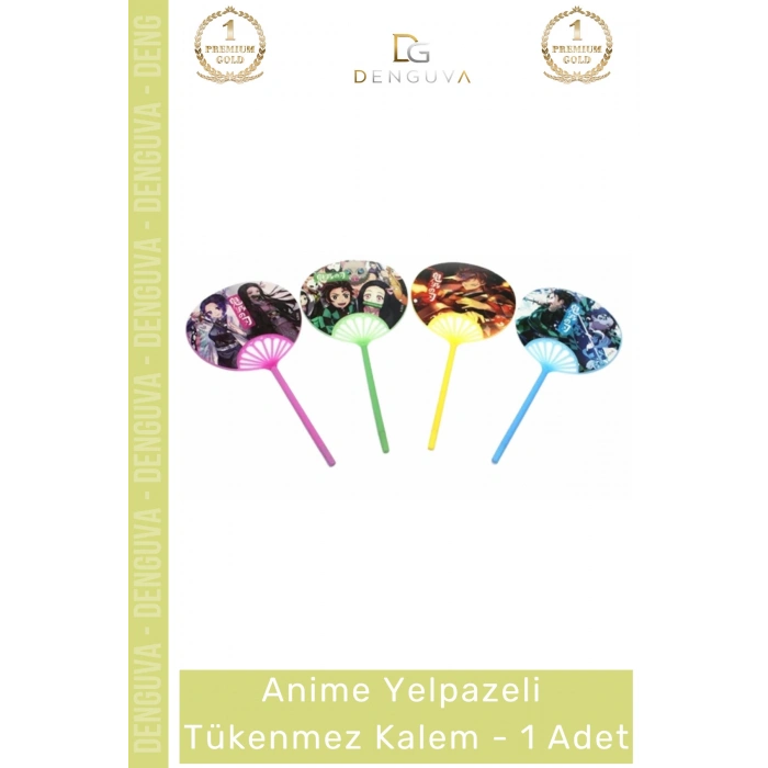#Kalem Anime Figürlü Estetik Tasarım Kaliteli Okul Kırtasiye Hediye Yelpazeli Tükenmez Kalem
