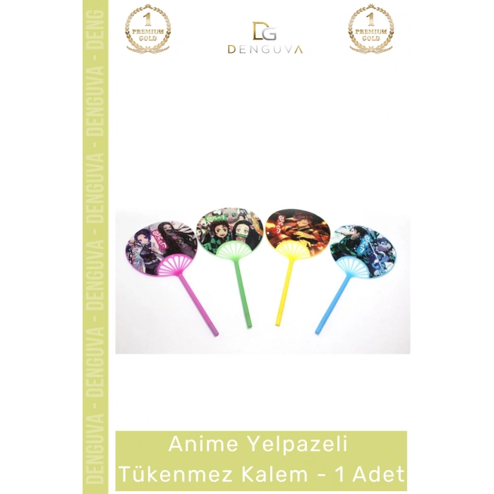 #Kalem Anime Figürlü Estetik Tasarım Kaliteli Okul Kırtasiye Hediye Yelpazeli Tükenmez Kalem