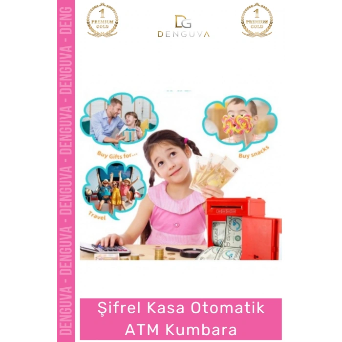 #Kumbara Elektronik Şifreli Çocuk Eğitici Dijital Para Biriktirme Kasa Otomatik ATM Kumbara
