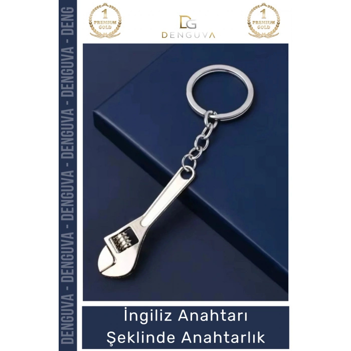 #Anahtarlık Ayarlanabilir Metal Tasarım Hediye Karizmatik İngiliz Anahtarı Şeklinde Anahtarlık