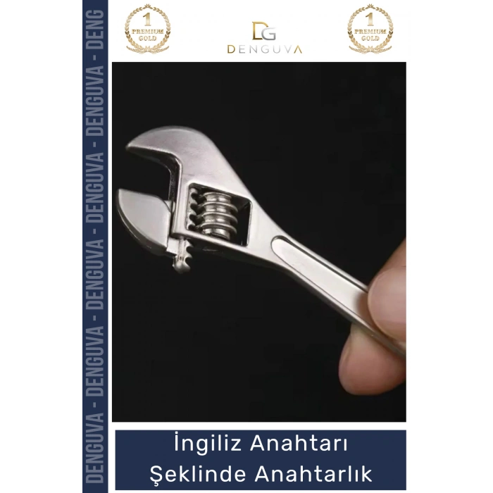 #Anahtarlık Ayarlanabilir Metal Tasarım Hediye Karizmatik İngiliz Anahtarı Şeklinde Anahtarlık