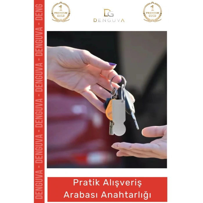 #Anahtarlık Pratik Metal Market Arabası Jetonu Bozuk Para Yerine Geçen Alışveriş Arabası Anahtarlığı