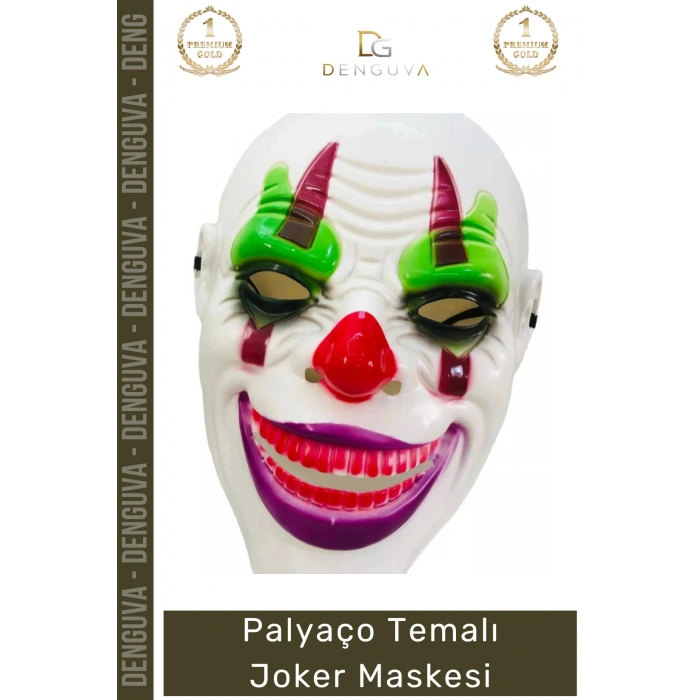 #Maske Psikopat Korku Temalı Film Karakteri Kostüm Partisi Aksesuarı Palyaço Temalı Joker Maske