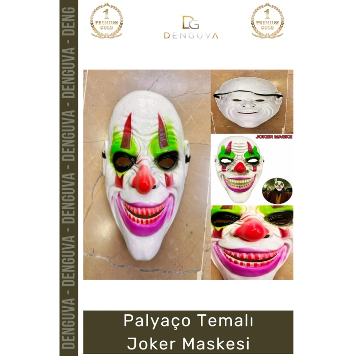 #Maske Psikopat Korku Temalı Film Karakteri Kostüm Partisi Aksesuarı Palyaço Temalı Joker Maske