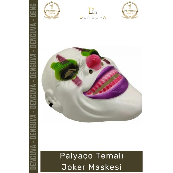#Maske Psikopat Korku Temalı Film Karakteri Kostüm Partisi Aksesuarı Palyaço Temalı Joker Maske