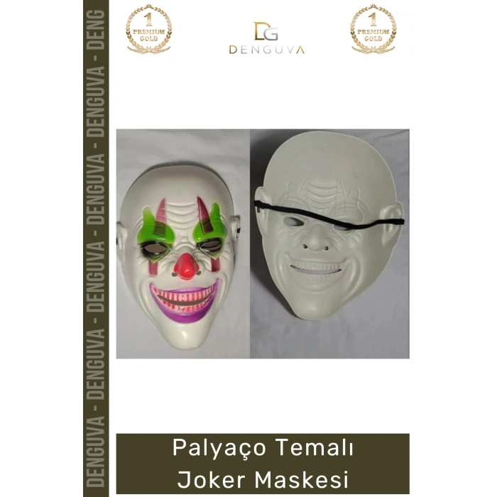 #Maske Psikopat Korku Temalı Film Karakteri Kostüm Partisi Aksesuarı Palyaço Temalı Joker Maske