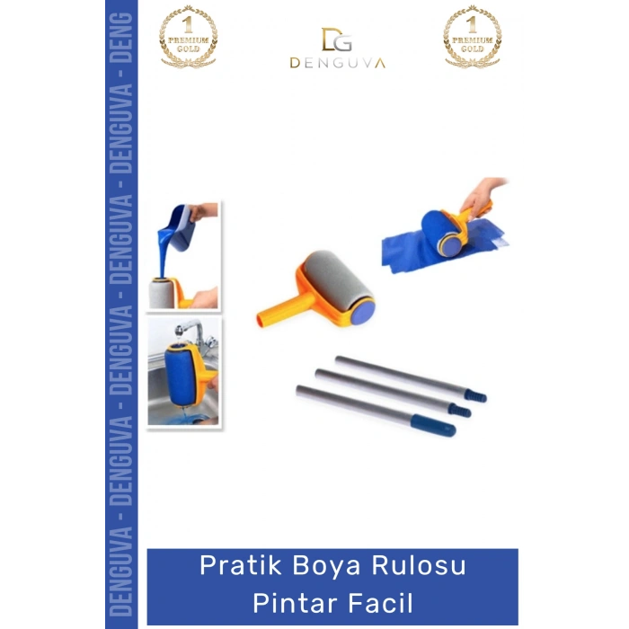 #BoyaRulosu Profesyonel Pratik Akıllı Damlatmaz Duvar Tavan Boyama Seti Boya Rulosu Pintar Facil
