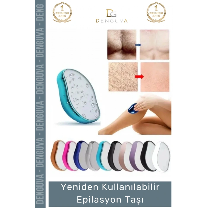 #EpilasyonTaşı Nano Kristal Acısız Tüy Alıcı Peeling Etkili Yeniden Kullanılabilir Epilasyon Taşı