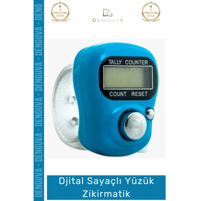 #Zikirmatik Dijital Sayaçlı Şeffaf Silikon Kordonlu Pratik Renkli Ayarlanabilir Yüzük Zikirmatik