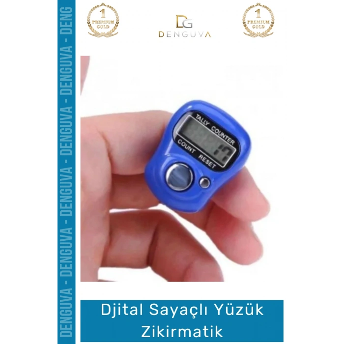 #Zikirmatik Dijital Sayaçlı Şeffaf Silikon Kordonlu Pratik Renkli Ayarlanabilir Yüzük Zikirmatik