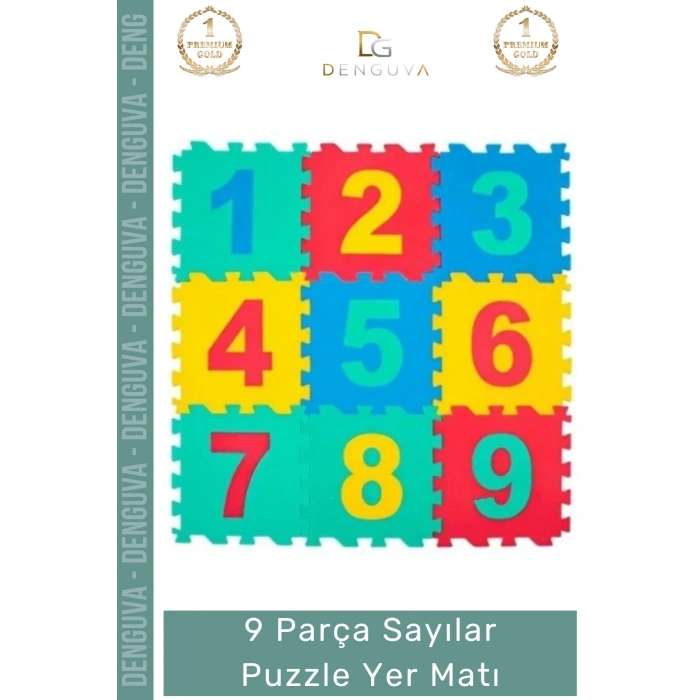 #Puzzle 9 Parça Eğitici Yumuşak Eva Rakamlı Çocuk Oyun Alanı Koruyucu Sayılar Puzzle Yer Matı
