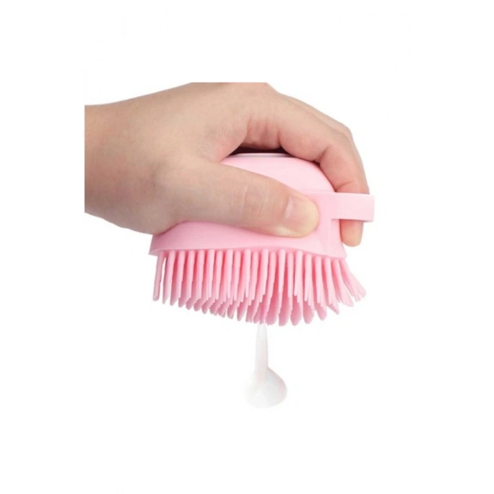 #Kese Yumuşak Silikon Masaj Etkili Banyo Duş Jeli Şampuan Pratik Çok Amaçlı Hazneli Fırça Kese