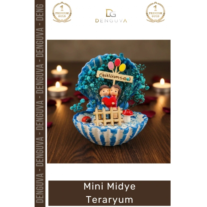 #Hediye Dekoratif Masaüstü Ofis Minyatür Hediye Canlı Renkli Figürlü Estetik Kalıcı Mini Midye Teraryum