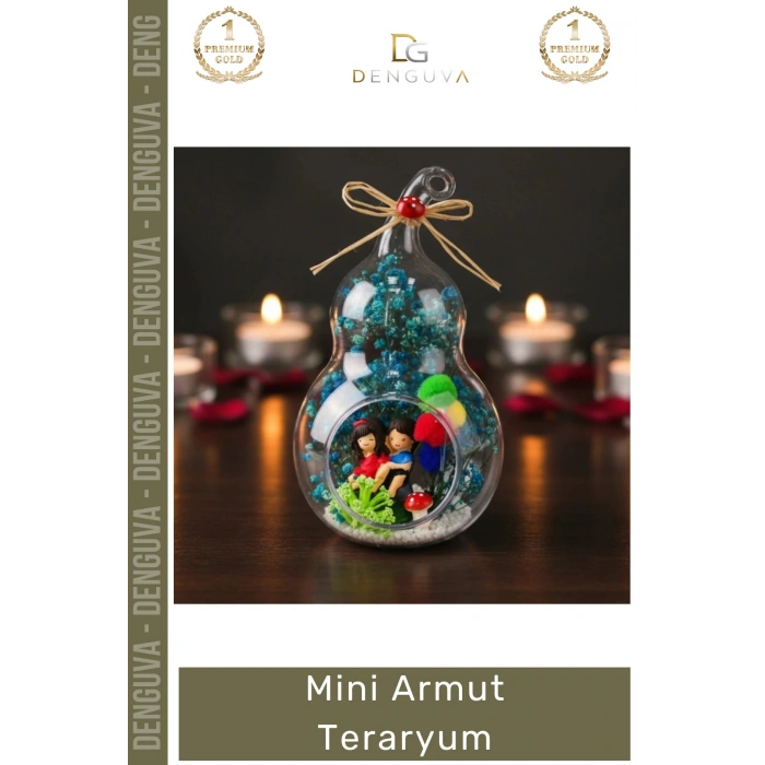 #Hediye Dekoratif Cam Hediyelik Masaüstü Ofis Aksesuarı El Yapımı Şık Modern Mini Armut Teraryum