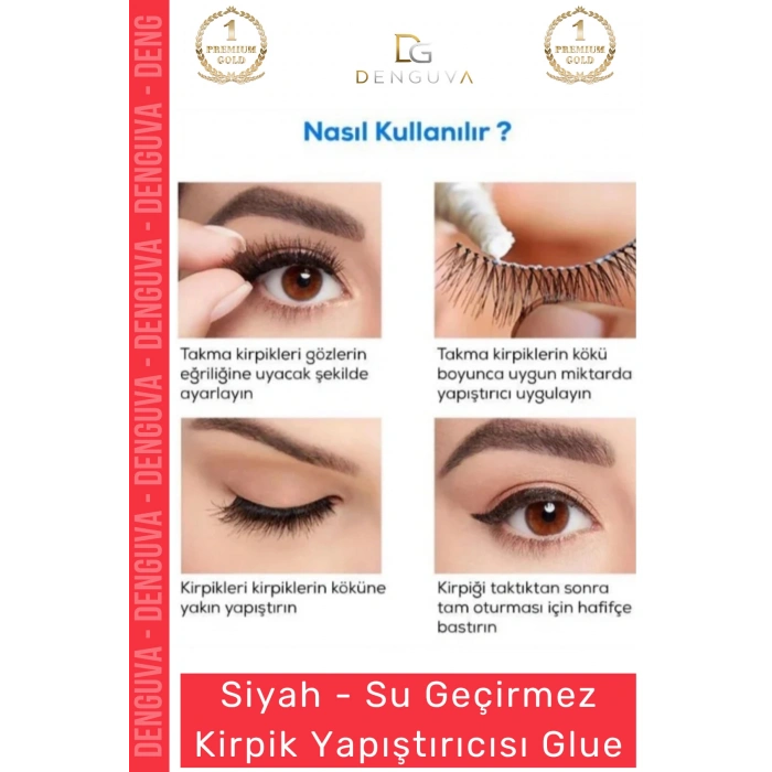 #KirpikYapıştırıcı Su Geçirmez Profesyonel Güçlü Kalıcı Dayanıklı Kirpik Yapıştırıcısı Glue Siyah Renk