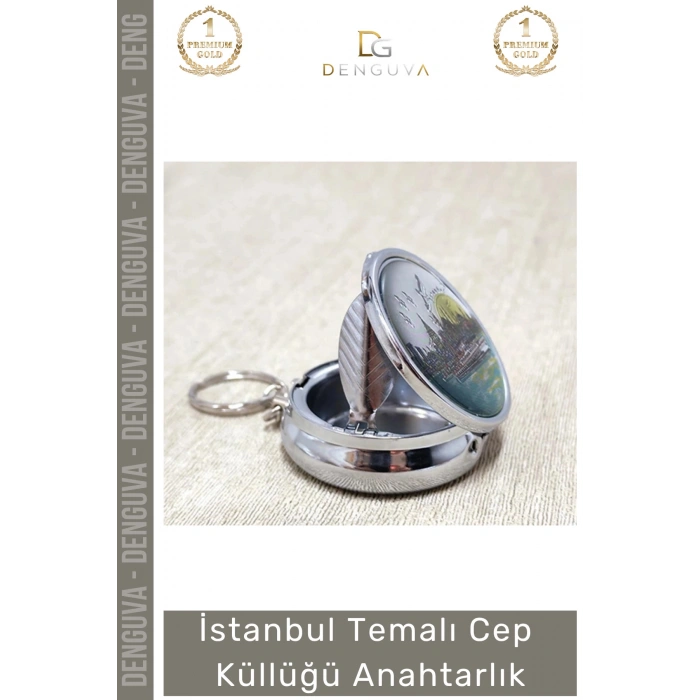 #Anahtarlık İstanbul Şehir Tasarımlı Metal Taşınabilir Kompakt Hediye Temalı Cep Küllüğü Anahtarlık