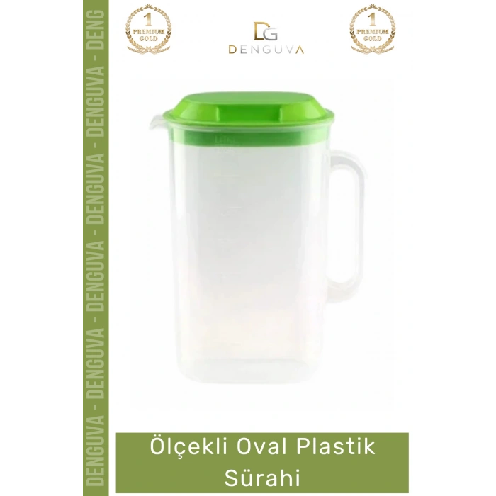 #Sürahi Mutfak Pratik Estetik Hafif Ergonomik Sap Geniş Hacim Şeffaf İçecek Oval Plastik Sürahi