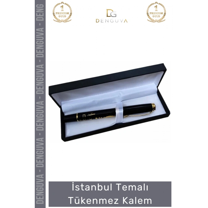 #Kalem Model 2 Hediye Ofis Okul Hatıra Prestijli Dekoratif Şık İstanbul Temalı Tükenmez Kalem