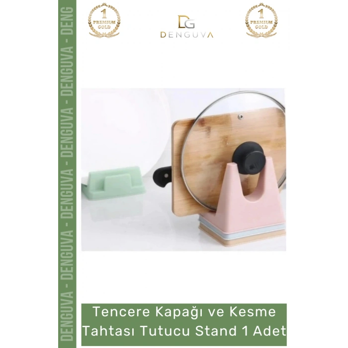 #Stand Tencere Kapağı Düzenleyici Tezgah Üstü Modern Şık Kesme Tahtası Tutucu Mutfak Standı