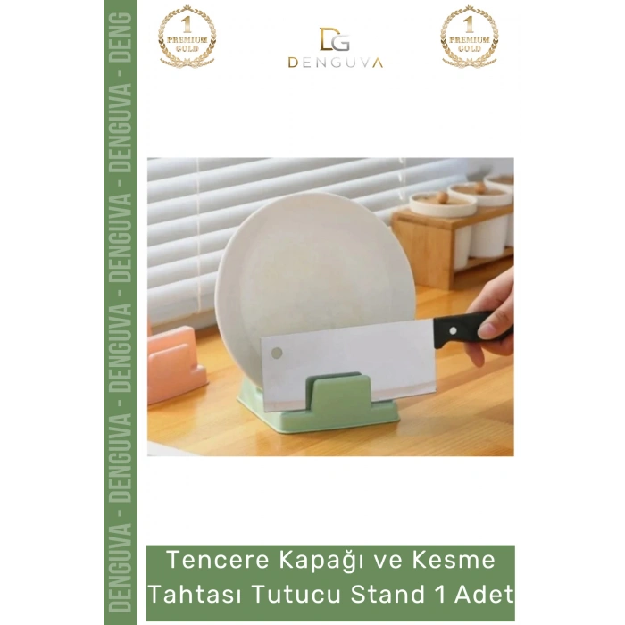 #Stand Tencere Kapağı Düzenleyici Tezgah Üstü Modern Şık Kesme Tahtası Tutucu Mutfak Standı