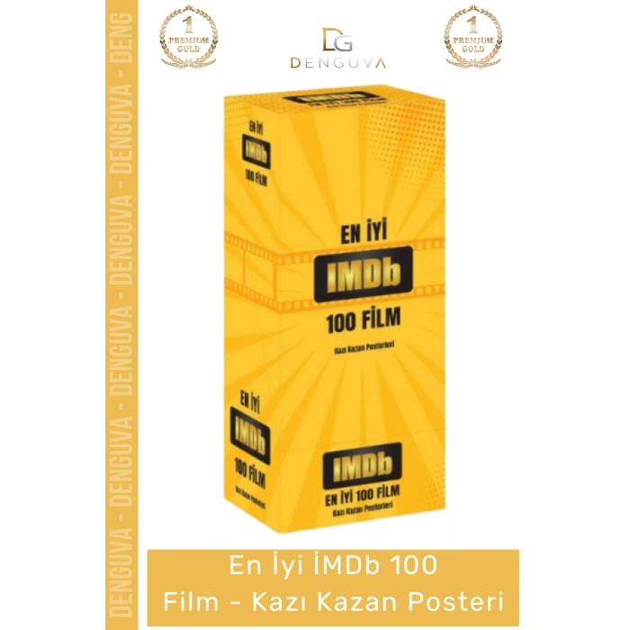 #Sinema Sinema Tutkunu Hediye Dekoratif İnteraktif Kült Liste IMDb 100 Film Kazı Kazan Posteri